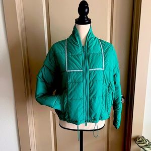 Free people green jacket.